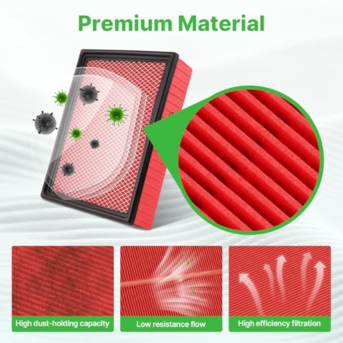 Image of 2PCS Engine Air Filter Fit for Silverado 1999-2019, Suburban 2000-2019, Tahoe2000-2019, Sierra1999-2019, Yukon 2000-2019 Air Filter Replacement Engine Filter Accessories# CA8755A