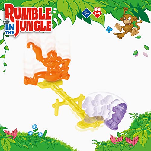 TOMY Rumble in The Jungle Juego de Mesa Familiar para Noche de Juegos - Diversión para Niños - Edades 5+, Multicolor miniatura 4