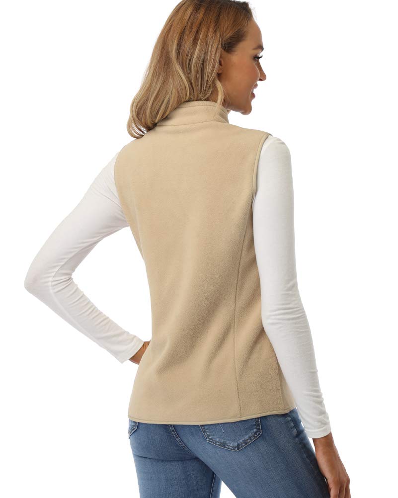 fuinloth Gilet Donna in Pile Smanicato Elegante Invernale Sportivo con Tasca Gilet Termico con Cerniera Senza Maniche Giacca