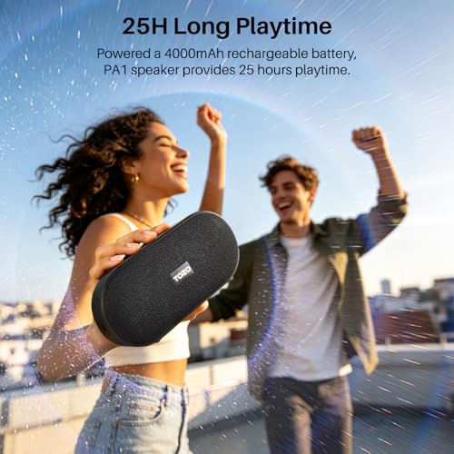 TOZO PA1 Portable Bluetooth Speaker, Powerful Stereo Sound with Deep Bass - image 2