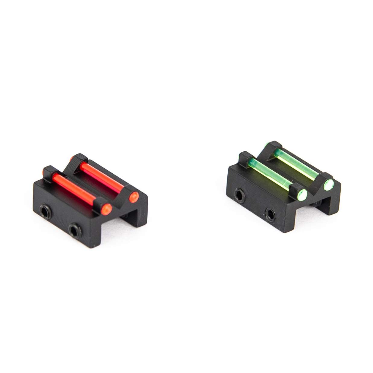 TR10/TV10 Hausse Fibre Optique Rouge ou Vert Ø1,5mm pour Fusil (Bande inférieur à 10,1mm) (Rouge)
