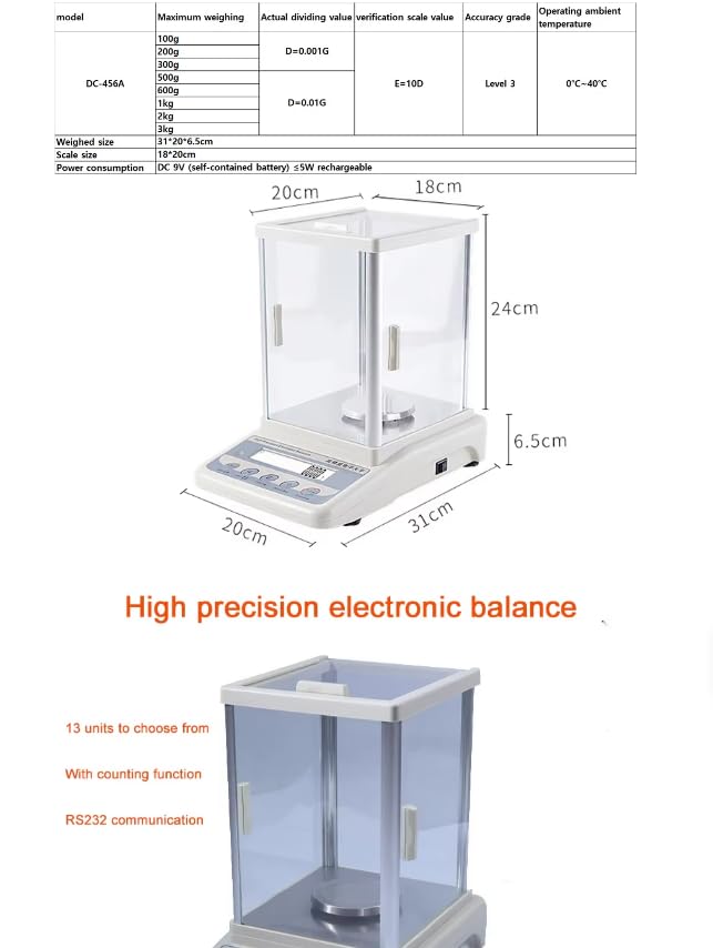 500g/0.001gBT456A HighPrecision ElectronicBalance WeighingScale Precision Electronic Scale Multi-Function Laboratoryelectronic balanceScale