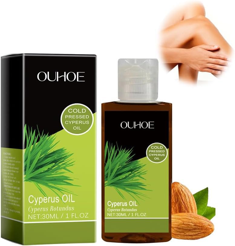 Azonee Cyperus Rotundus Hair Removal Oil, Skin Care, Organic Moisturizing & Soothing Oil, Ideal for All Skin Types, Reduces Hair Growth, Natural Body Hair Solution