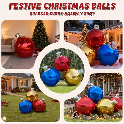 Inflatable Mirror Ball and Inflatable Christmas Ball Bundle miniatura 5