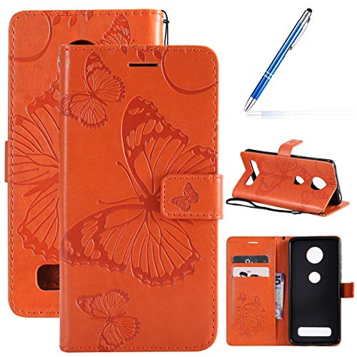 Robinsoni Case Compatible with Motorola Z4 Play Phone Case Wallet Motorola Z4 Play Leather PU Phone Cover Shockproof Kickstand Case Flip Note Book Phone Cover Heavy Duty Case Hard Case Notebook Cover