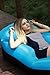 Inflatable Lounger Chair with portable carry bag for various uses (Blue Sofa)