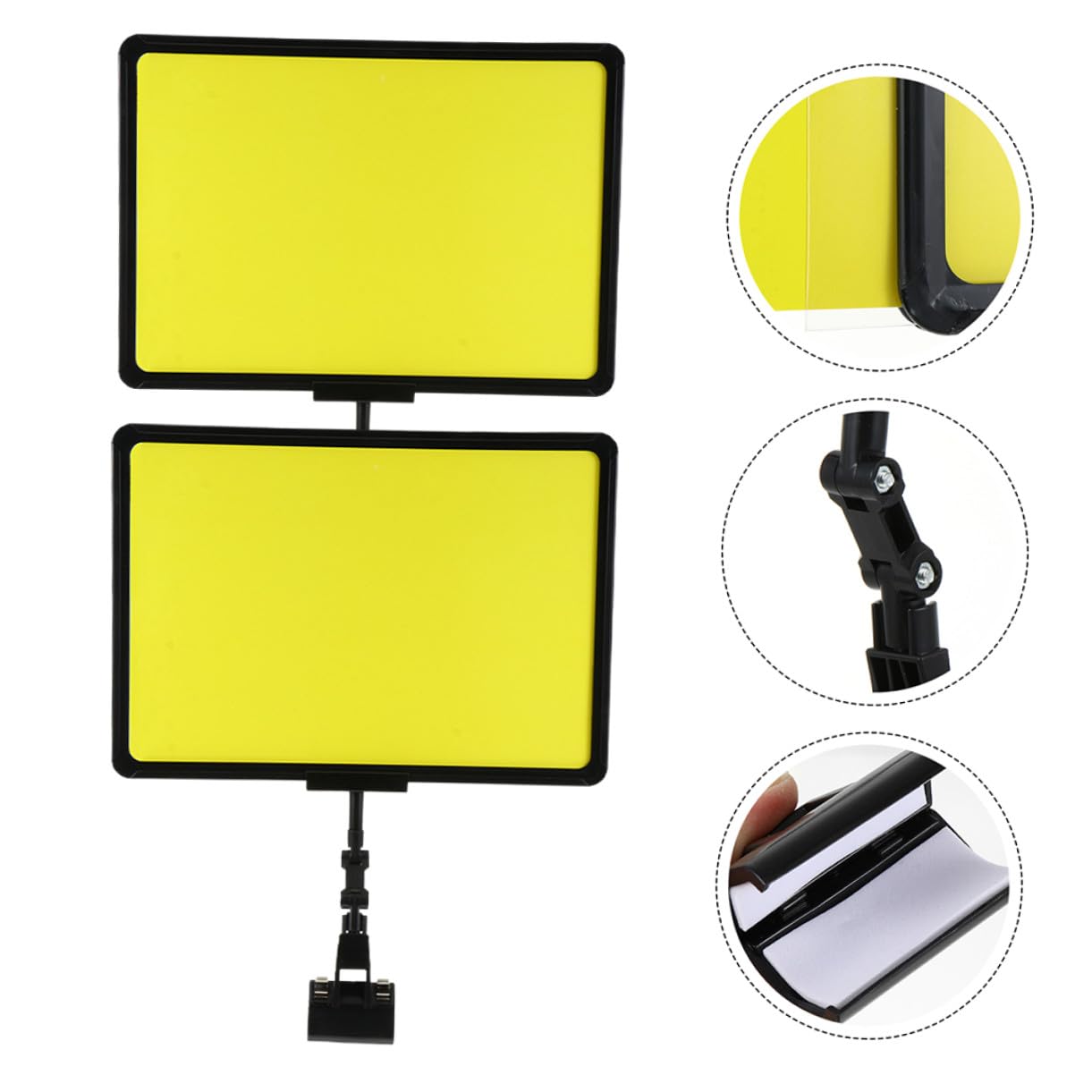 SUPVOX Porta-Prezzi per Supermercati 3 Pezzi Supporto Verticale per Cartellini dei Prezzi in ABS Resistente All’Usura Clip Multifunzione per Esposizione Prezzi di Frutta e Verdura in