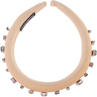 FOMIYES 1PC gem headpiece crystal hair hoop retro headdress rhinestone hair hoop crystal headpiece headwear for women rhinestone headpiece cloth hair wide hair hoop Miss vintage headband