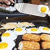 HaSteeL Metal Spatulas, Stainless Steel Griddle Spatula Tools Riveted Handle Heavy Duty Burger Turner Teppanyaki Bbq Flat Top Hibachi Cast Iron Grilli