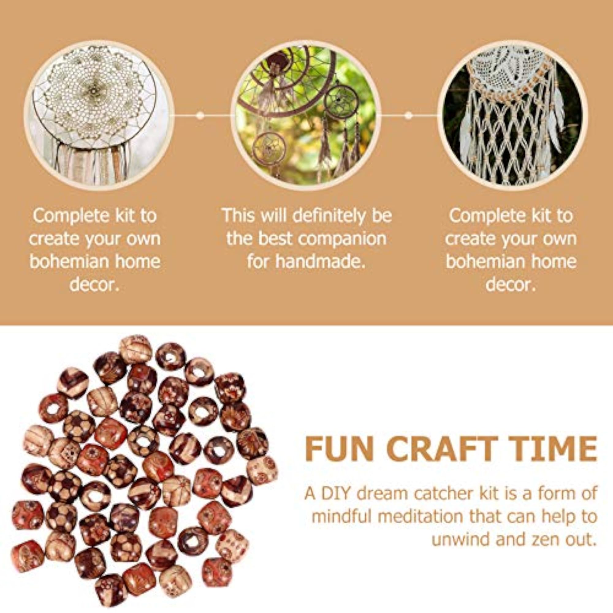 DIY Dream Catcher Kit, 109pcs Handmade Craft Supplies