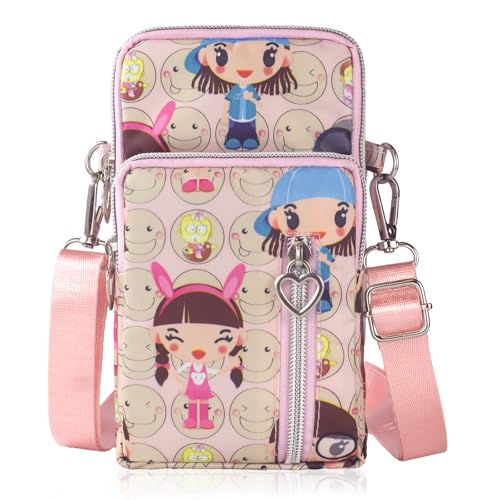 Image of JANKS Small Crossbody Bag for Women - Mini Phone Purses with Crossbody Strap and Wallet - Nylon Arm Bag