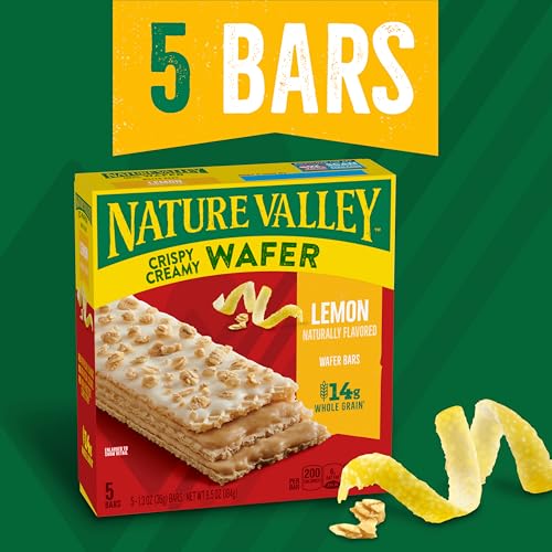 Image of Nature Valley Crispy Creamy Wafer Bars, Lemon, Whole Grain, 5 Bars, 6.5 oz