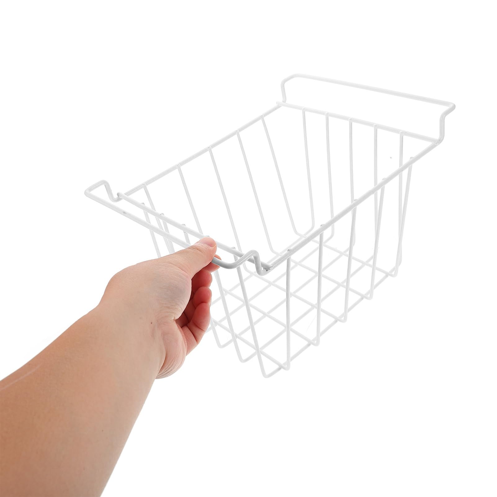 Alipis Cestino in Ferro per Congelatore Grande capacità e Design Multifunzionale, Cestello Elegante per Organizzare Frigorifero e Freezer in Cucina