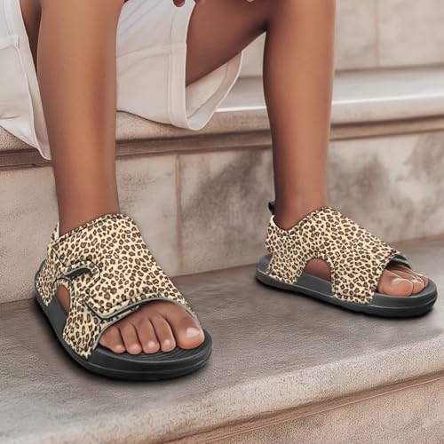 Open-Toe Colorful Leopard Printed Girls' Sandals Sport Sandals Athletic Comfortable (Toddler/Little Kid/Big Kid) 5