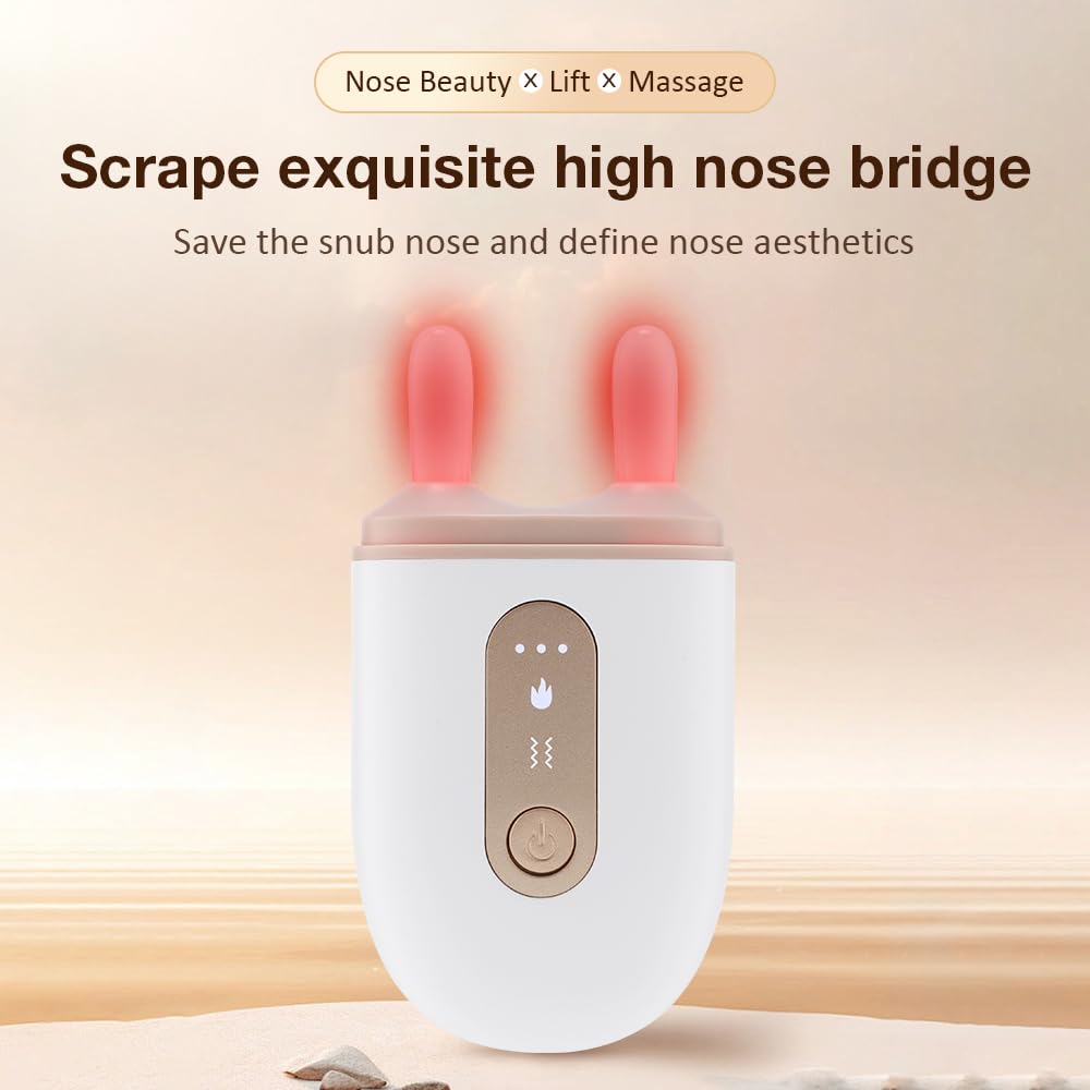 Masseur Électrique pour Rehaussement du Nez avec Vibration & Chaleur – Appareil de Remodelage Nasal et Raffermissement du Visage