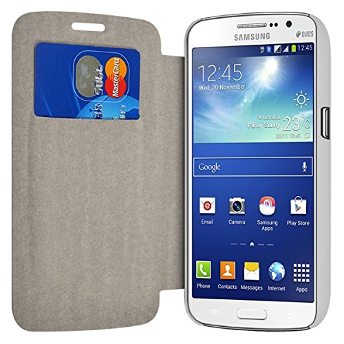 Seluxion   Funda tipo libro para Samsung Galaxy Grand 2 (G7105) (incluye protector de pantalla), diseño con tapa