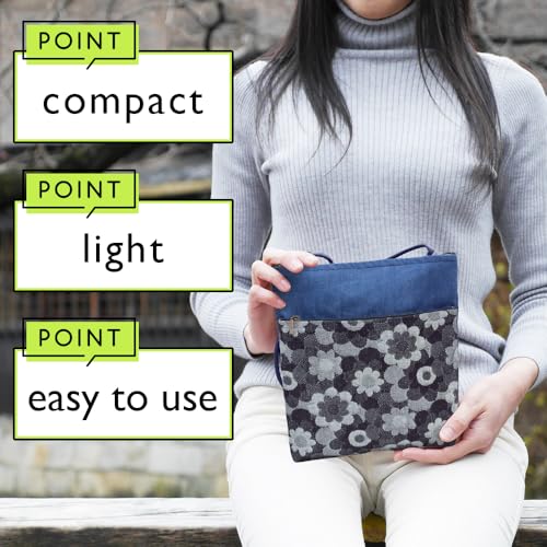 Creareki Made in Japan Shoulder Bag for Women Crossbody Lightweight Okayama Denim Margaret Mother Birthday Gift DJ-111mus3