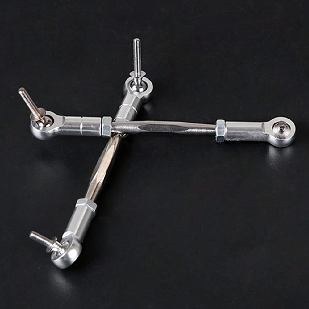 CNC Metall Lenkstange für 1/5 HPI BAHA ROVAN Baja 5B 5T 5SC SS Rc Auto Spielzeug Teile,Silber