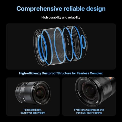 Image of VILTROX AF 13mm f1.4 F /1.4 E Mount Lens, F1.4 Large Aperture Ultra Wide Angle Autofocus APS-C Prime Lens for Sony E-Mount Camera A6600 A6500 A6300 A6400 A7 A7R A7C A7II A7RII A7SIII A7III A9 A1