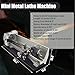 Yokoma Benchtop Mini Metal Lathe Machine Precision Metal Wood Working Lathe 1100W Brushless Motor 50-2500rpm Drilling Machine for Metal Work Inch Thread 110V