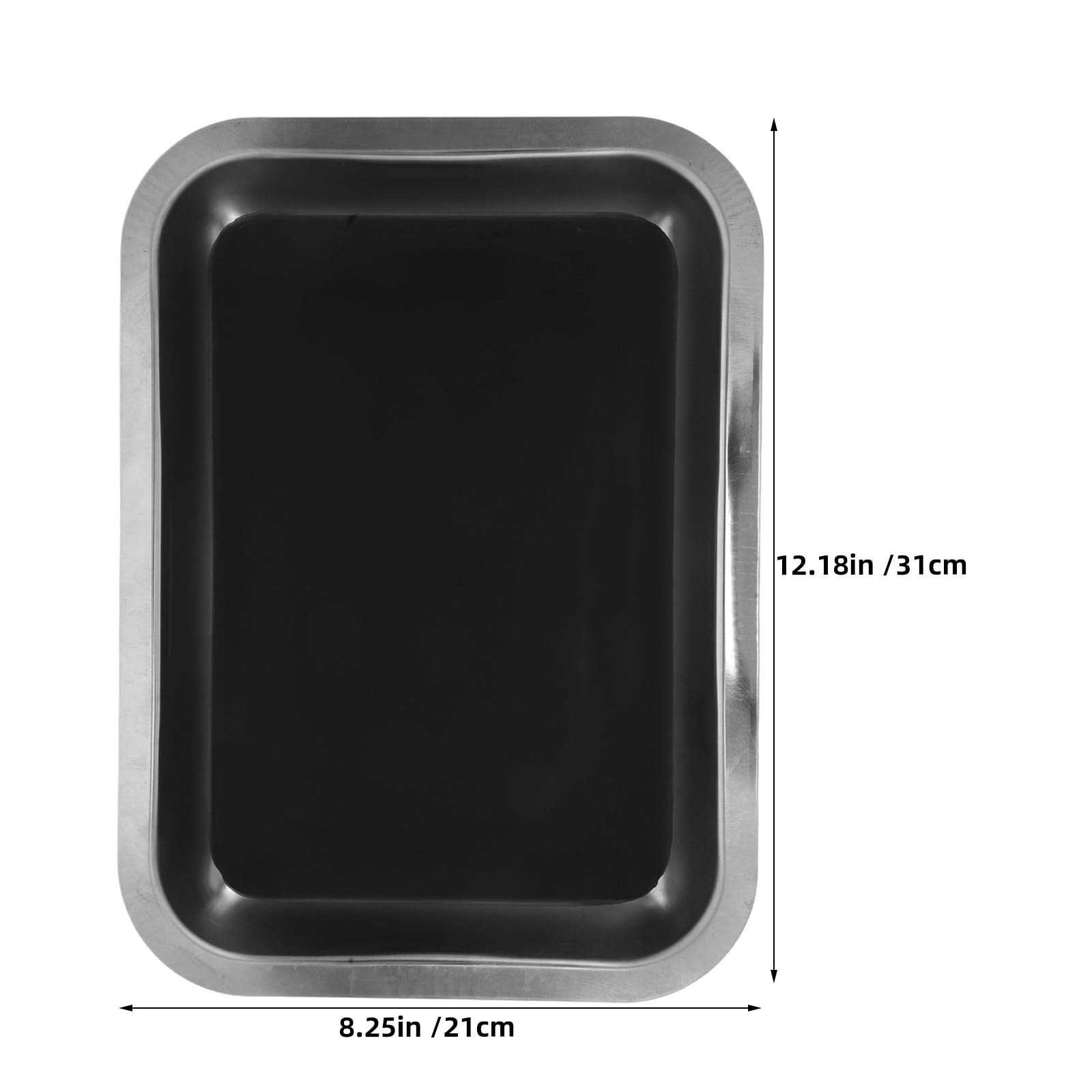 Artibetter Set di 4 vassoi da dissezione in metallo con cera - Vassoio per strumenti per laboratori scientifici scolastici, preparazione di campioni e pratica di anatomia - Materiale didattico