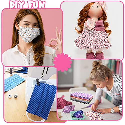 Tudomro QQ-TUDOMRO-897 70 Pcs 10 X 10 Inch Cotton Fabric Square Patchwork Fabrics Multi Color Printed Floral Square Patchwork Fabric Quilting Fabric Bundles thumb #5