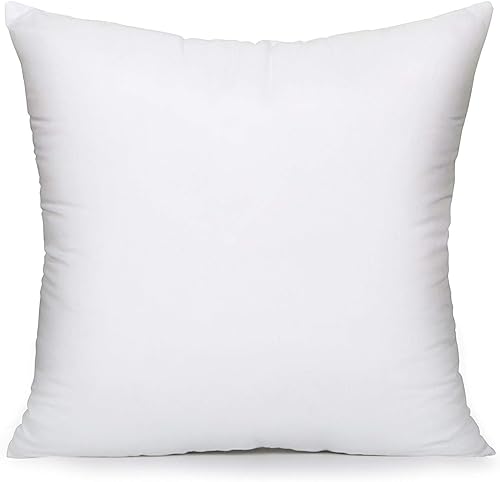 Miniatura 1 de MoonRest - Funda de cojín cuadrada con relleno de fibra de poliéster hipoalergénica, color blanco