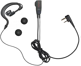 アイコム対応 インカム イヤホンマイク L型２ピン用 耳掛け式 DXタイプ 特定小電力 トランシーバー用 IC-4120 IC-4120BT IC-4110 IC-4110D IC-4188D IC-4100 IC-4100D 用 HM-177L 互換品 FIELD GEAR EV2ML
