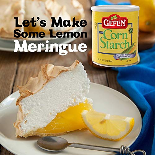 Miniatura 2 de Gefen Almidón de maíz, 100% puro, recipiente de 16 onzas con tapa resellable, Kosher, gran alternativa a la harina, el doble del poder espesante de