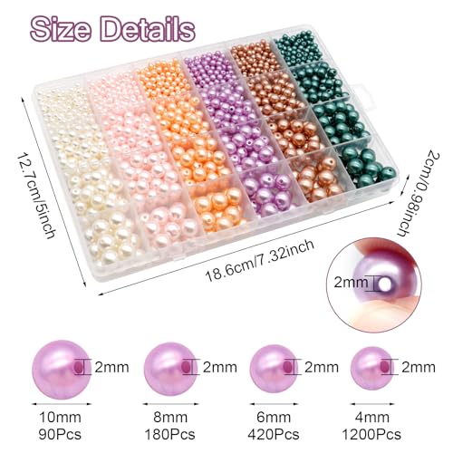Dotilili 1890 Pcs Pearl Beads - Image 2