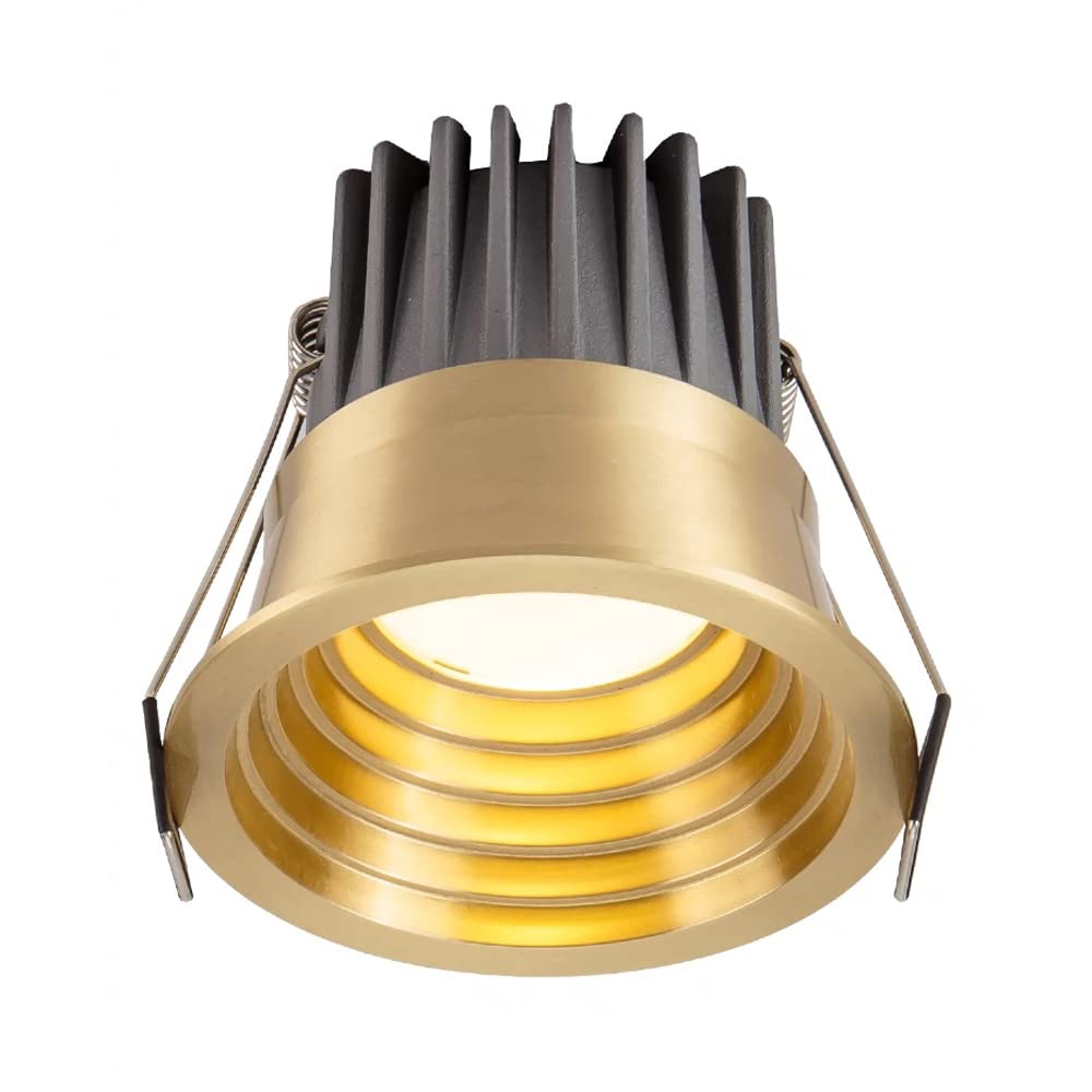 Aioneer Led Recessed Downlight Dimmable Anti-Glare Cob Spotlights 3 Inch Down Lights Recessed Lighting Kits Eyeball Retrofit Spotlight Simple Retrofit Installation - No FlickerB-7W