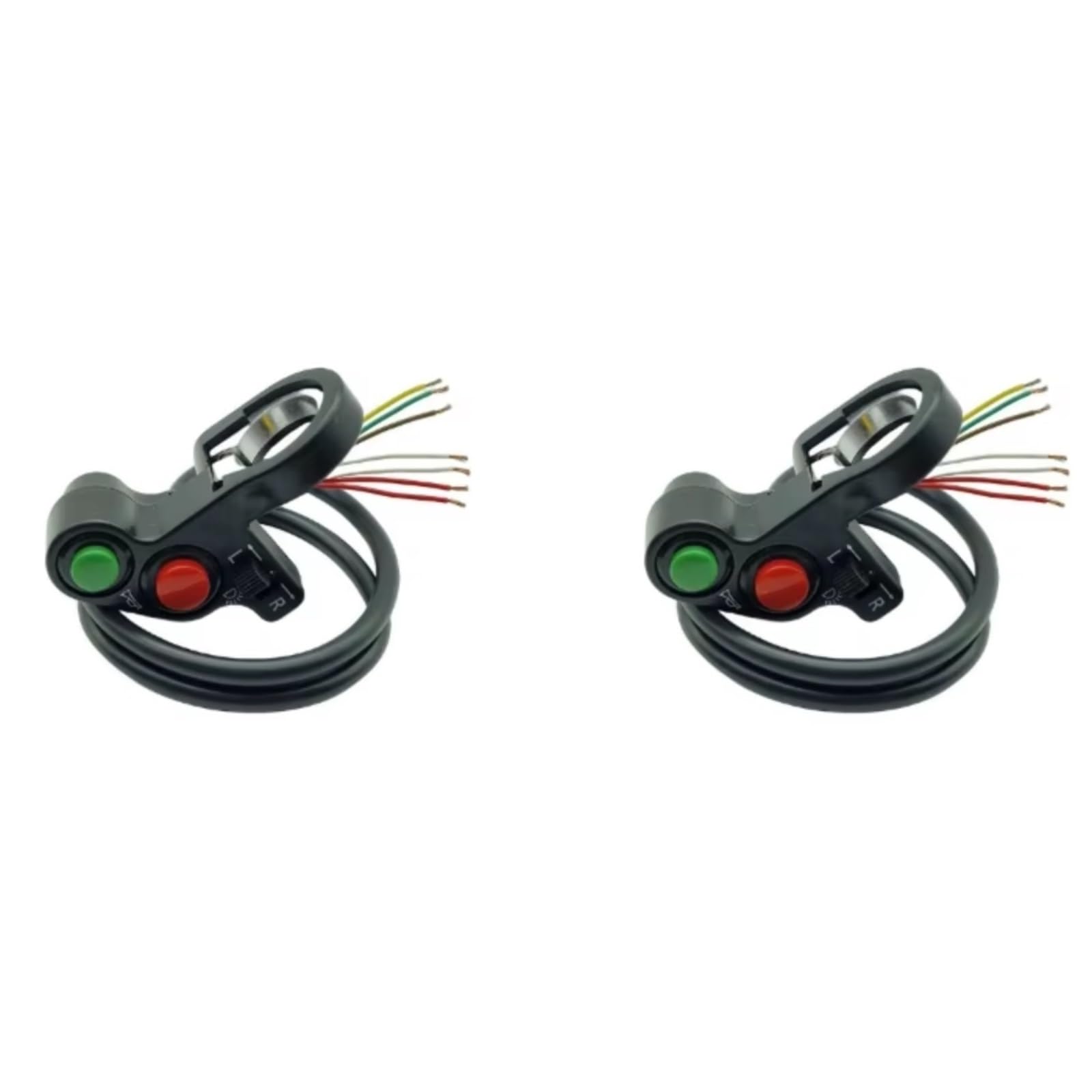 Interruttore Manubrio Da Moto Da 22 Mm 7/8 "per Parti Modificate Del Controller Delle Luci Degli Indicatori Di Direzione Del Clacson Universale Manubrio Kill Interruttore(2pcs)