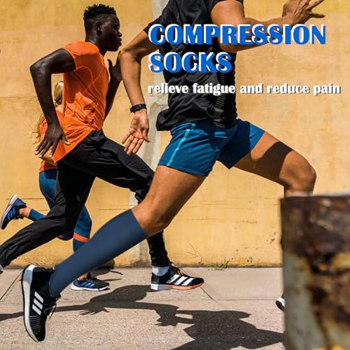 Image of Compression Socks for Women & Men(1 /3 /7 /8 PACK) - Best for Running,Medical,Nurse,Travel,Cycling-20-30mmHg
