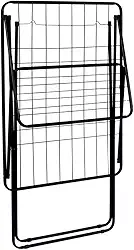 Varal de Chao Roupas Gigante Suporta 25kg Maxxi Cor Preto Resistente Pratico