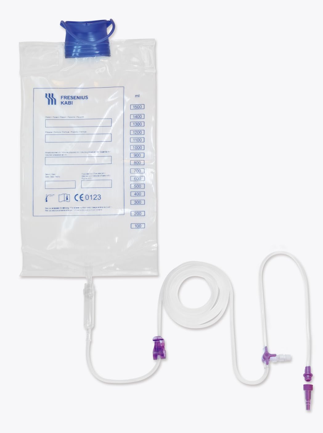 Fresenius Amika Pump Deflussore per Pompa Enterale con Sacca | 1500 ml | Materiale DEHP free e LATEX free | Confezione da 30 pezzi