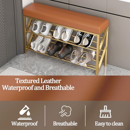 Banc de rangement chaussures entrée compact avec assise confort - 4