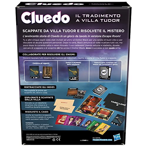 F5699 Gioco Da Tavolo Clue Treachery At Tudor Mansion Detective - vue 7