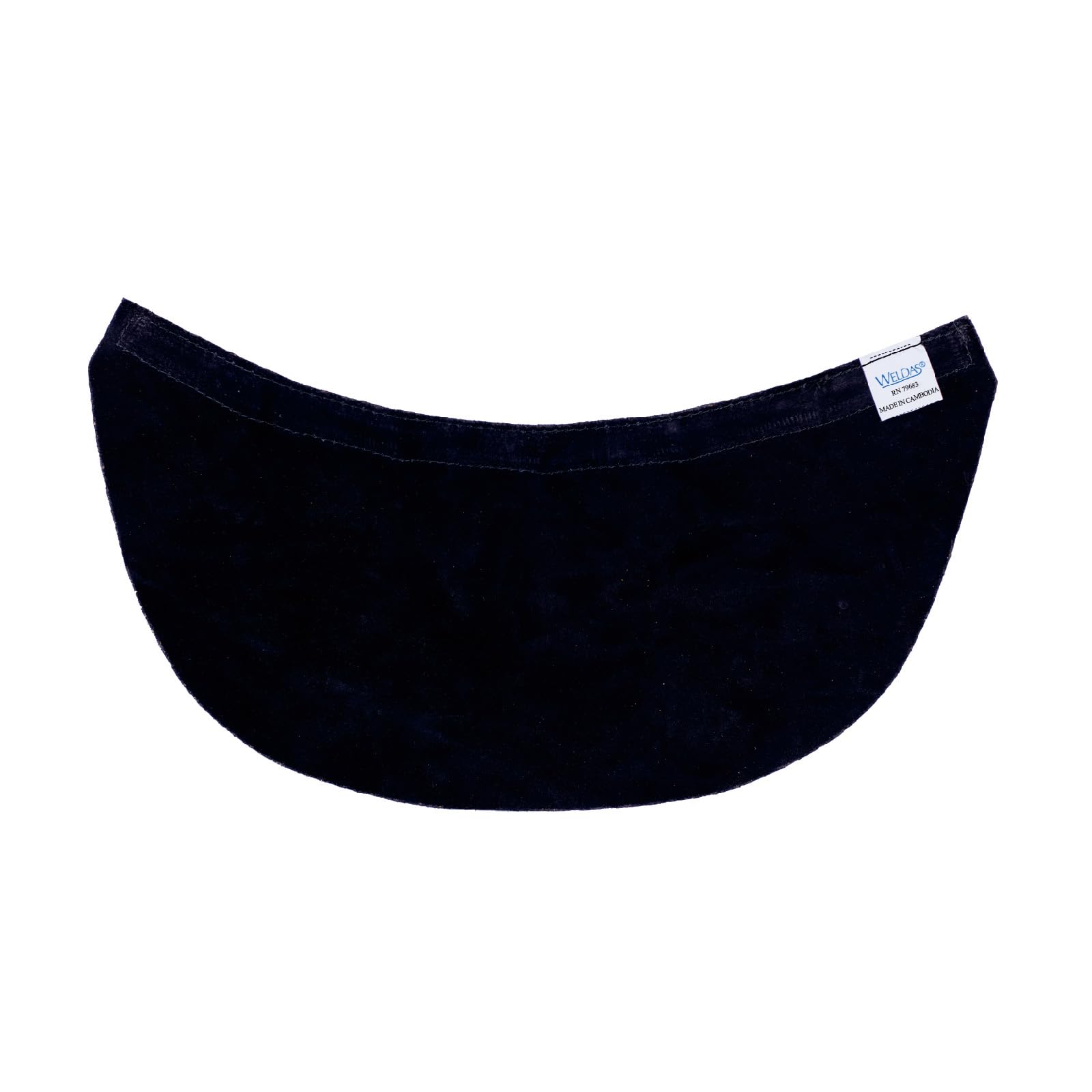 WeldasMini Helmet Front Neck bib, with Hook and Loop Attached onto The Helmet, 44-7184, Black