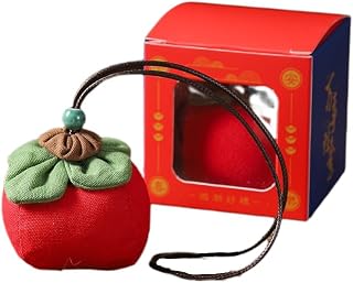 Persimmon Wormwood Sachet Practical Facts Ruyi Pendant Company Activities - Bolsa de tela de ajenjo (caja individual de sobres de caqui rojo)