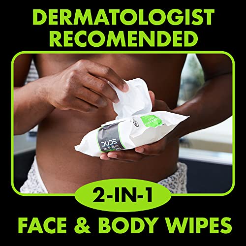 DUDE-Wipes-Face-and-Body-Wipes-1-Pack-30-Wipes-Wipes-Infused-with-Energizing-Pro-Vitamin-B5-2-in-1-Face-Body-Wipes-Alcohol-Free-and-Hypoallergenic-Cleansing-Wipes DUDE Wipes - Face and Body Wipes - 1 Pack, 30 Wipes - Wipes Infused with Energizing Pro Vitamin B5 - 2-in-1 Face & Body Wipes - Alcohol Free and Hypoallergenic Cleansing Wipes - Image 5