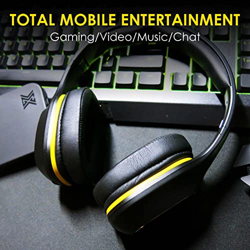 Mgc Nomad Bluetooth Gaming Headset, Wireless/Wired Gamer Headphone, 24-Hour Battery Life, Over Ear Design, Superior 3D Game Sound, Low Latency, Hd Microphone, Pc/Mobile/Laptop/Console Gaming Systems #TOP6