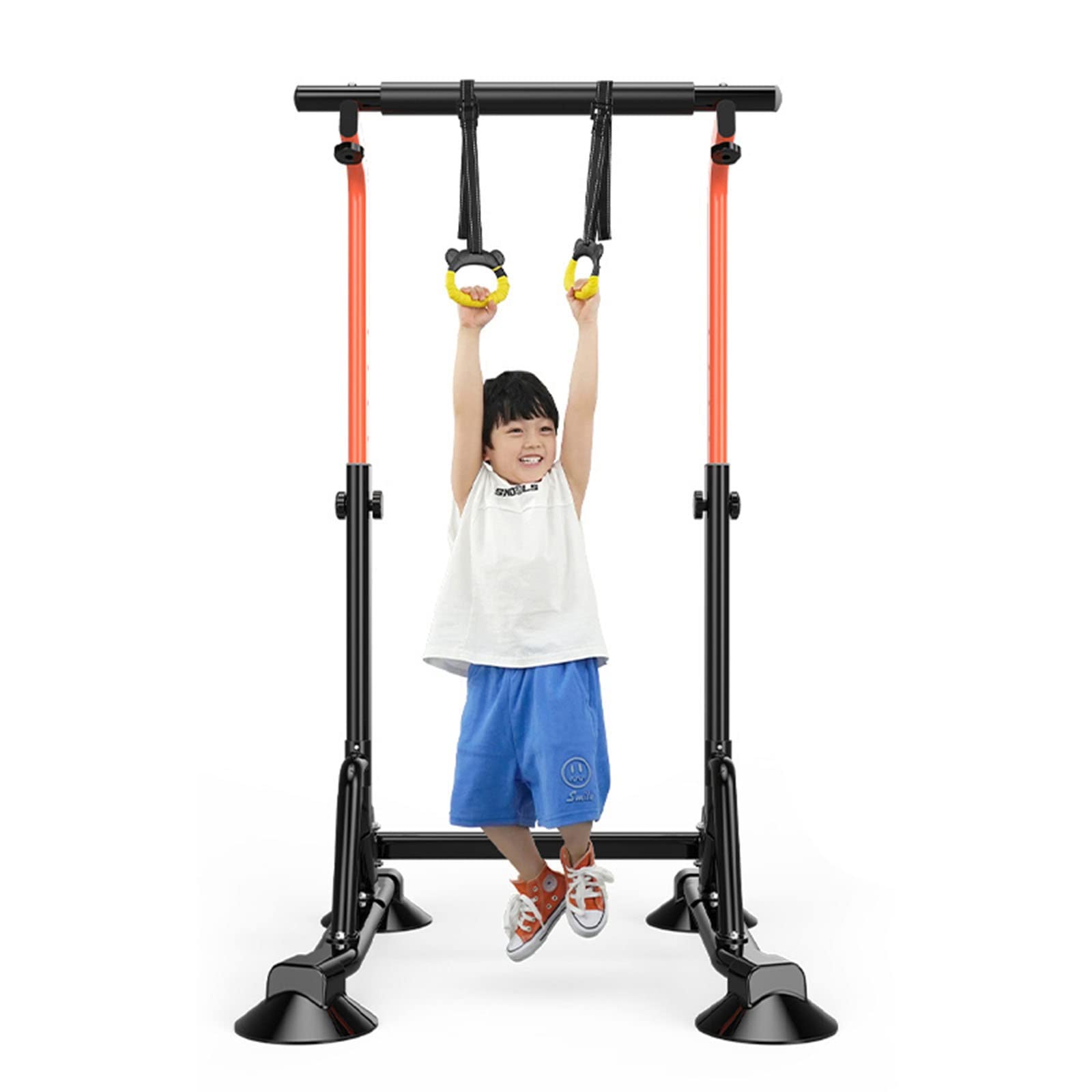 LXLZYXSF Klimmzugstangen Gymnastikstange Verstellbare Höhe Gymnastik-Reckstangen Kinder Klimmzugstangenständer, Freistehende Stabile Trainingsstange, Geschenk Für Mädchen Jungen