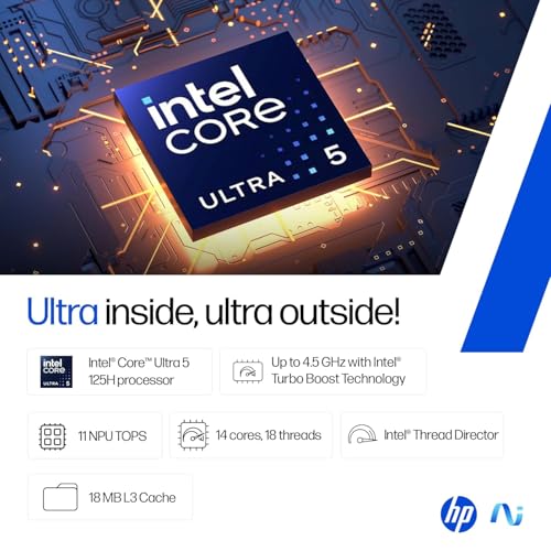 Image of HP 15, Intel Core Ultra 5 125H, 12 Tops (16GB DDR5, 512GB SSD) FHD, IPS, 15.6'' /39.6cm, Win11, M365 Basic* Office24, SIL Care Pack 2 Years Additional Warranty with Onsite Support