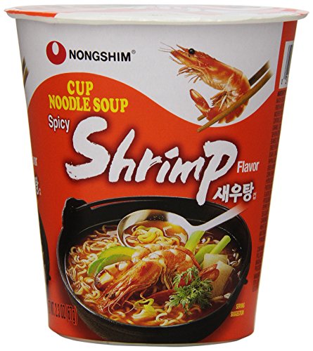 NongShim Noodle Cup, Spicy Shrimp, 2.36 Ounce (Pack of 6) - //coolthings.us