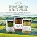 ROI Red Pesto - Sundried Tomato Pesto Sauce Made With Sundried Tomatoes, Genovese DOP Basil, and EVOO, Gluten-Free, Keto-Friendly Fresh Ligurian Sauce, Non-GMO, Made In Italy 6.3 oz (180 g) - Pack 1