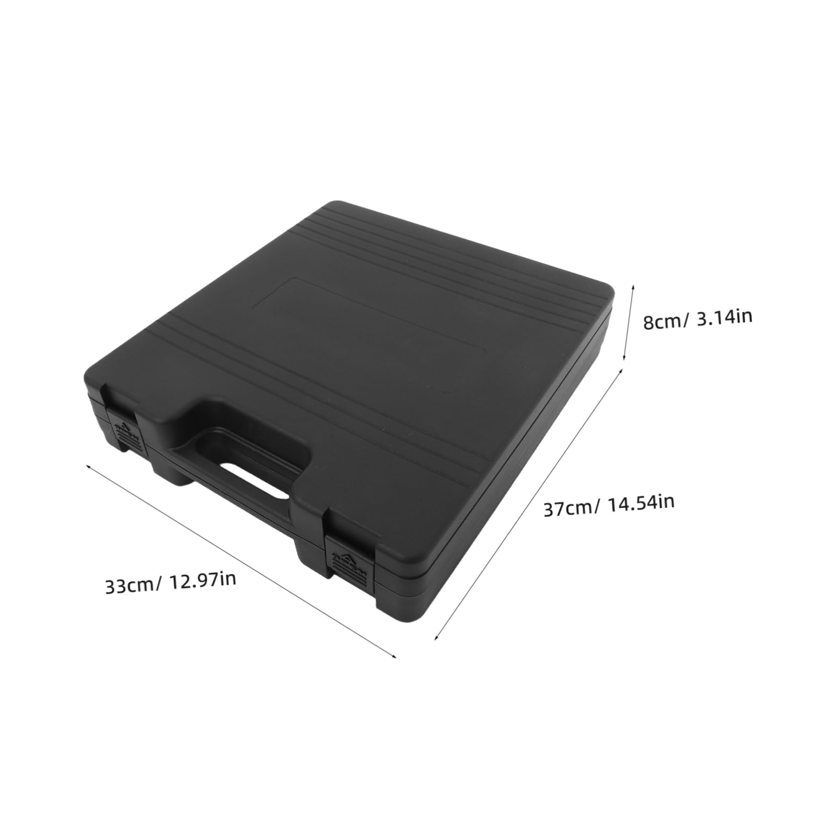 VANZACK Custodia Porta Microfono per Microfoni a Condensatore con Esterno in Plastica Nera e Interno in Spugna Protettiva, Design Portatile con Maniglia per Interviste All'aperto e Studi