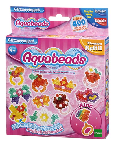 Aquabeads Epoch 79928 Bastelset, Glitzerringe