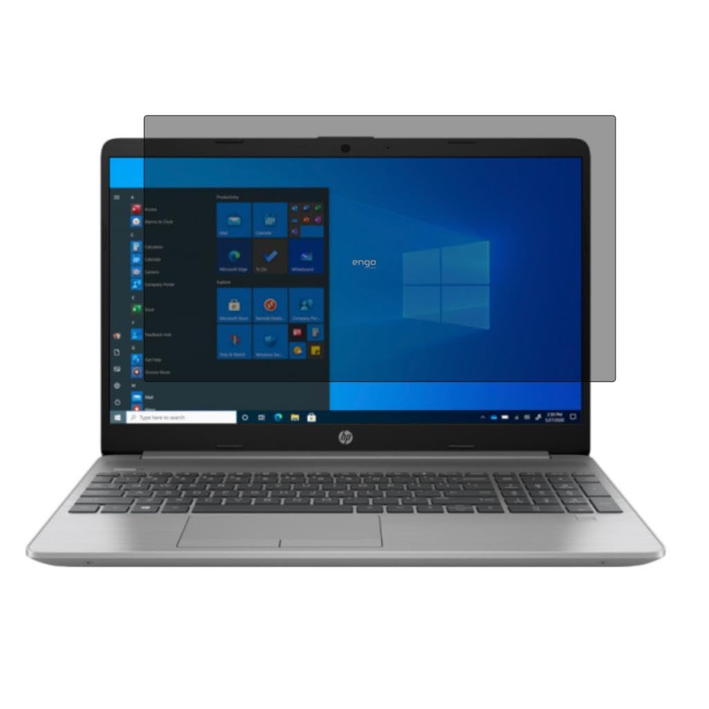 Engo Hp 250 G9 6Q8N8ES 15.6 İnç İle Uyumlu Hayalet Ekran Koruyucu Notebook, Yandan Görünmeyen Anti-Spy Gizlilik (Privacy) Laptop Koruması, 9H Temperli Nano Kırılmaz Esnek Cam, Parlama Önleyici