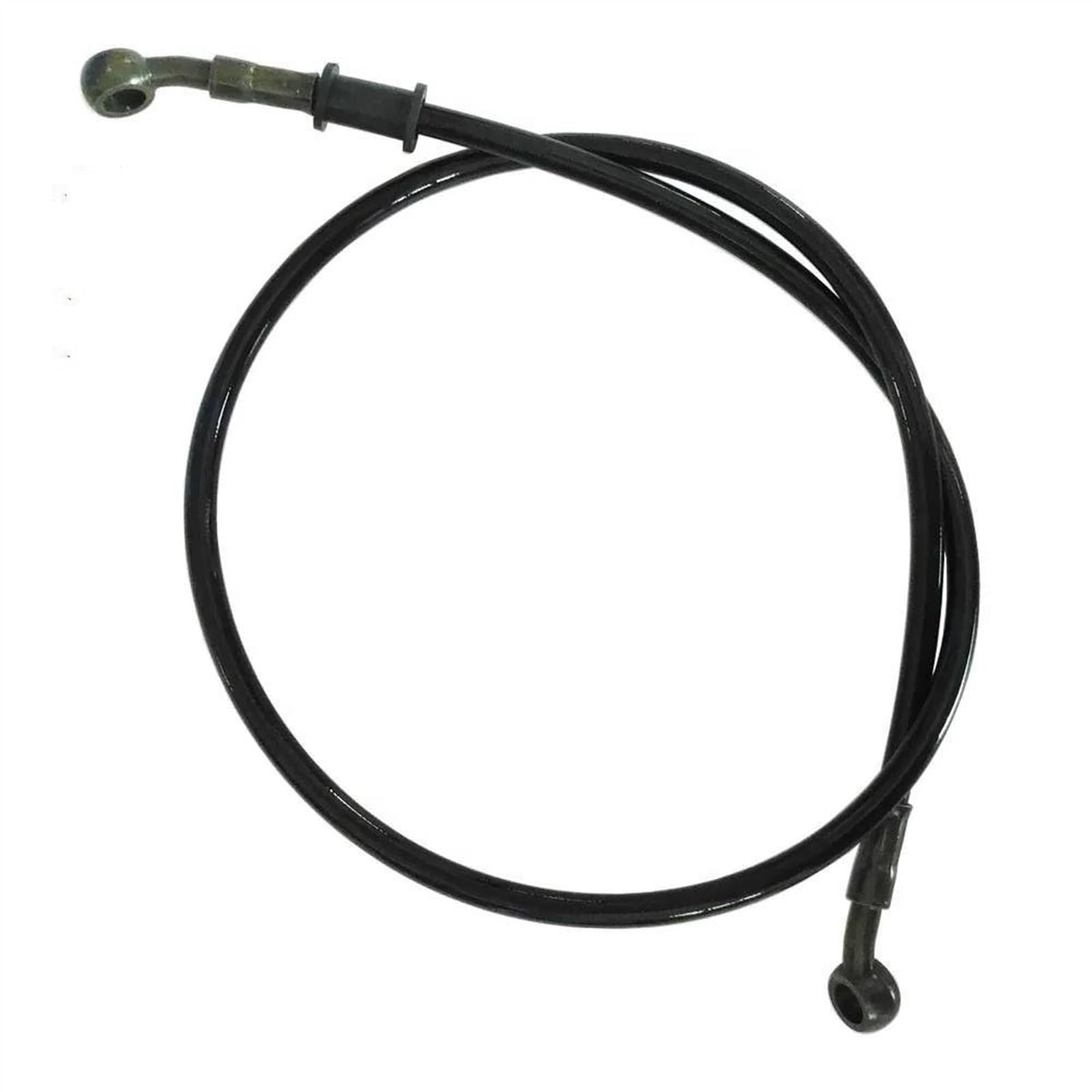 Ksxzw Black- Silver Motorbike Part Universal Motorcycle Braided Line Steel Brake Hose Cable Hydraulic Pipe 400Mm/40Cm Dia 10Mm 28 Degree