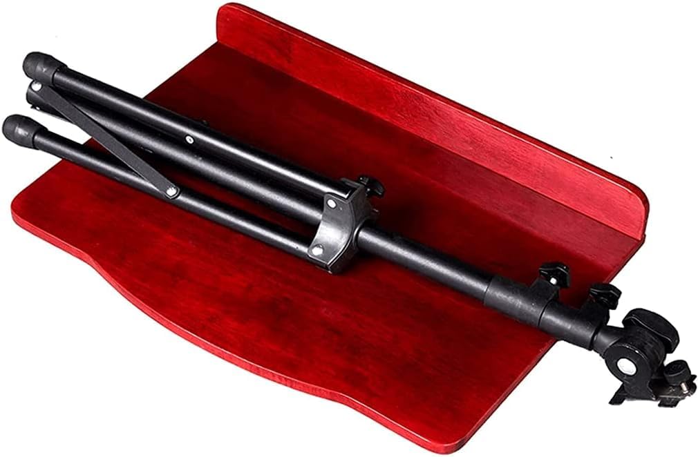Atril para partituras, atriles para partituras, Soporte para partituras de Altura Ajustable, atriles para partituras Plegables portátiles para Guitarra, violín (Yellow)